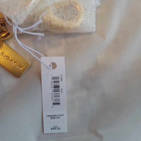 New Coach Santa Bear 3D Tote Charm/With Clip.New With Tags - Picture 4 of 4